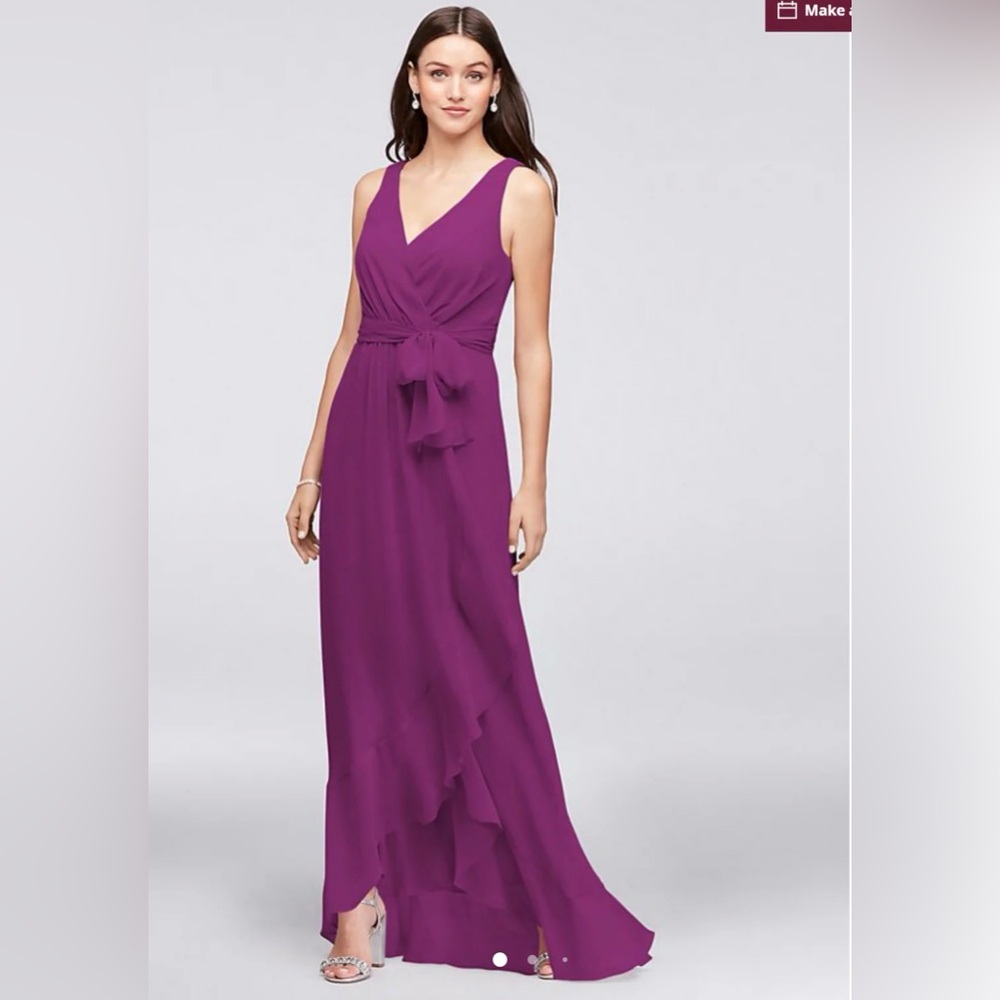 David’s Bridal Chiffon Bridesmaid Dress
